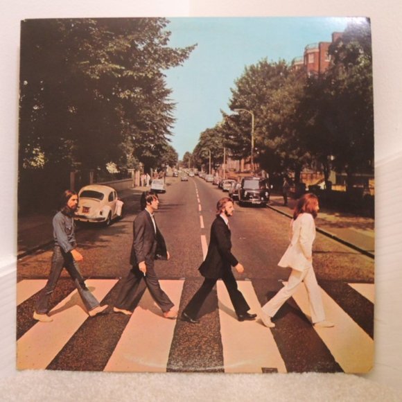 Beatles Abbey Road Vinyl LP 1969 + Newspaper Article Ranking Abbey Road Songs - Picture 1 of 10